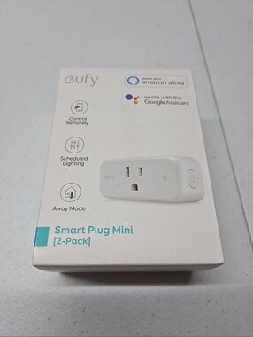 Eufy Smart Plug Mini 2 Pack New In Box.